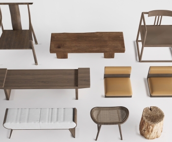 New Chinese Style Bench-ID:309113032