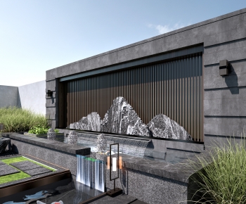 Modern Rockery Waterscape-ID:620040894