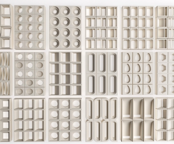 Modern Cement Brick Screen Partition-ID:552050114