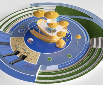 Modern Park Landscape-ID:395519022