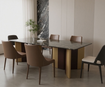 Modern Dining Table And Chairs-ID:614352942