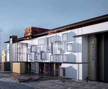 Modern Architecture Of Artistic Style-ID:259763968