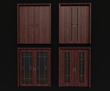 New Chinese Style Double Door-ID:289114007