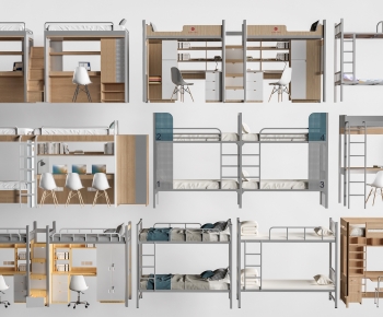 Modern Bunk Bed-ID:579494007