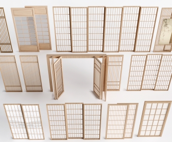 New Chinese Style Wooden Screen Partition-ID:591329103