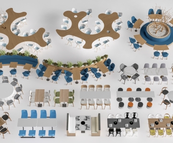 Modern Dining Table And Chairs-ID:507509781