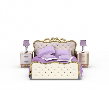 European Style Double Bed-ID:215013985