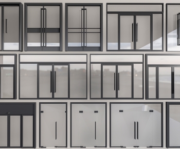 Modern Double Door-ID:670372965