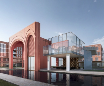 Modern School Building-ID:465754994
