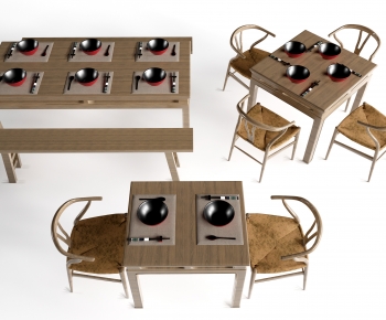 New Chinese Style Dining Table And Chairs-ID:893381126