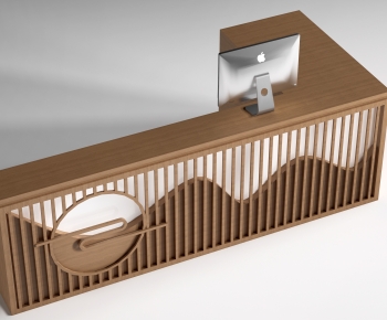 New Chinese Style Reception Desk-ID:136625055