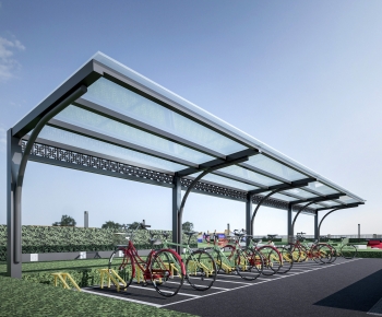 Modern Outdoor Parking Lot-ID:379103908