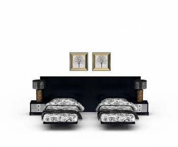 Modern Single Bed-ID:342818027