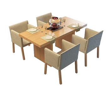 Modern Dining Table And Chairs-ID:418820411