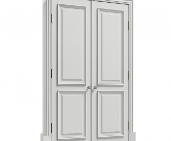 Simple European Style Double Door-ID:493089914