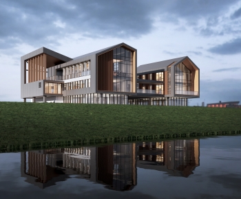 Modern Architecture Of Artistic Style-ID:717489967