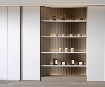 New Chinese Style TV Wall-ID:528518923