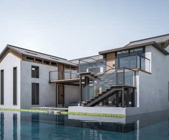 New Chinese Style Appearance Of Commercial Building-ID:476988087