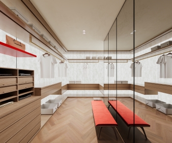 Modern Clothes Storage Area-ID:777549788