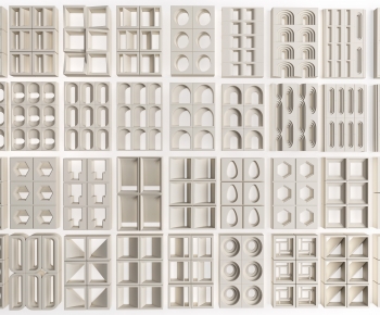 Modern Cement Brick Screen Partition-ID:408834932