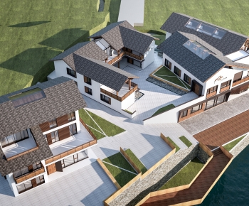 New Chinese Style Building Appearance-ID:857359895