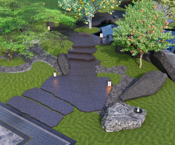 New Chinese Style Courtyard/landscape-ID:552913902