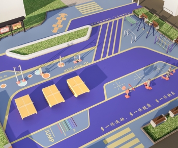 Modern Park Landscape-ID:495744946