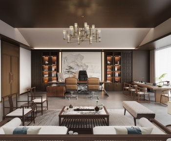 New Chinese Style Manager's Office-ID:410393953