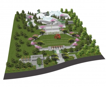 Modern Park Landscape-ID:297705898