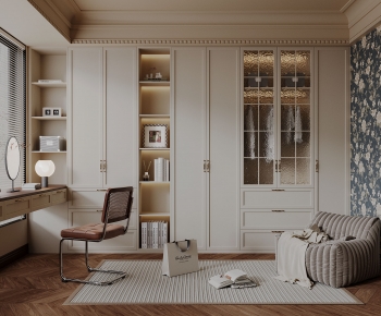 French Style Clothes Storage Area-ID:808927061