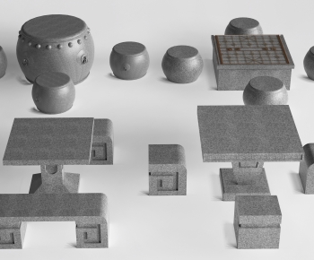 Chinese Style Outdoor Tables And Chairs-ID:381752013