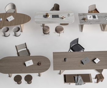 Modern Computer Desk And Chair-ID:214118961