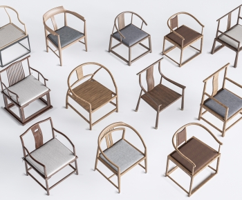 New Chinese Style Lounge Chair-ID:930139067