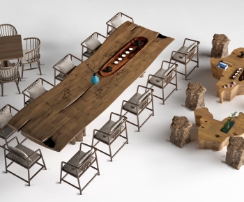 New Chinese Style Tea Tables And Chairs-ID:467231047