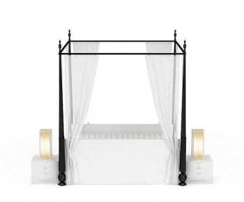 Modern Double Bed-ID:954329012