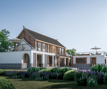 New Chinese Style Appearance Of Commercial Building-ID:501116041