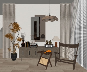 Wabi-sabi Style Lounge Chair-ID:483720323