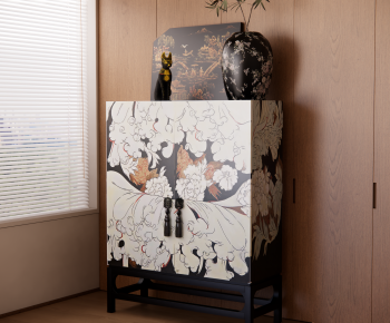 New Chinese Style Side Cabinet-ID:809752942