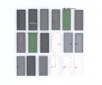 Modern Single Door-ID:870413067