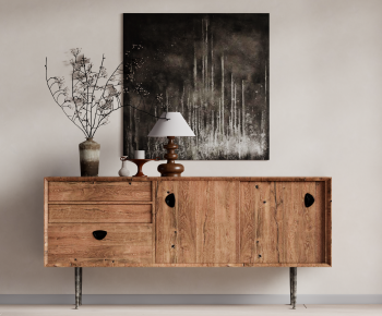 Wabi-sabi Style Side Cabinet-ID:729229577