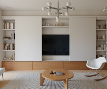 Modern A Living Room-ID:642082935