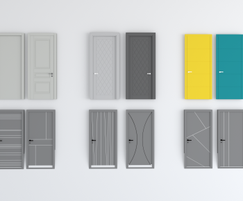 Modern Single Door-ID:614245893