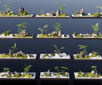 New Chinese Style Plant Landscaping-ID:974582915