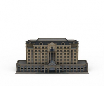 European Style Appearance Of Commercial Building-ID:460483072