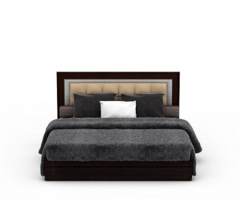 Modern Double Bed-ID:948713066