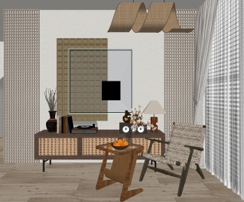 Wabi-sabi Style Lounge Chair-ID:835268026