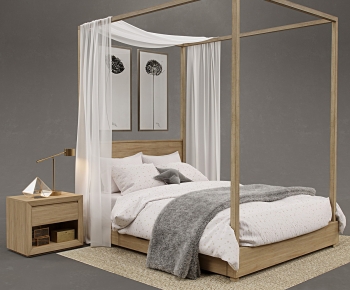 Modern Double Bed-ID:489871981