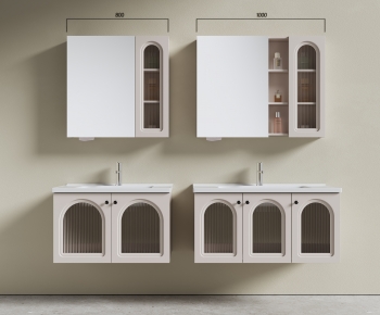 French Style Bathroom Cabinet-ID:589195017