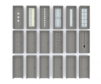 Modern Single Door-ID:592026007