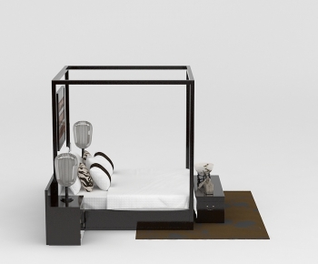 Chinese Style Double Bed-ID:692437892